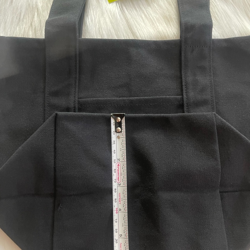 Trader Joe's Mini Halloween Black  Canvas Tote Bag New - Picture 6 of 6